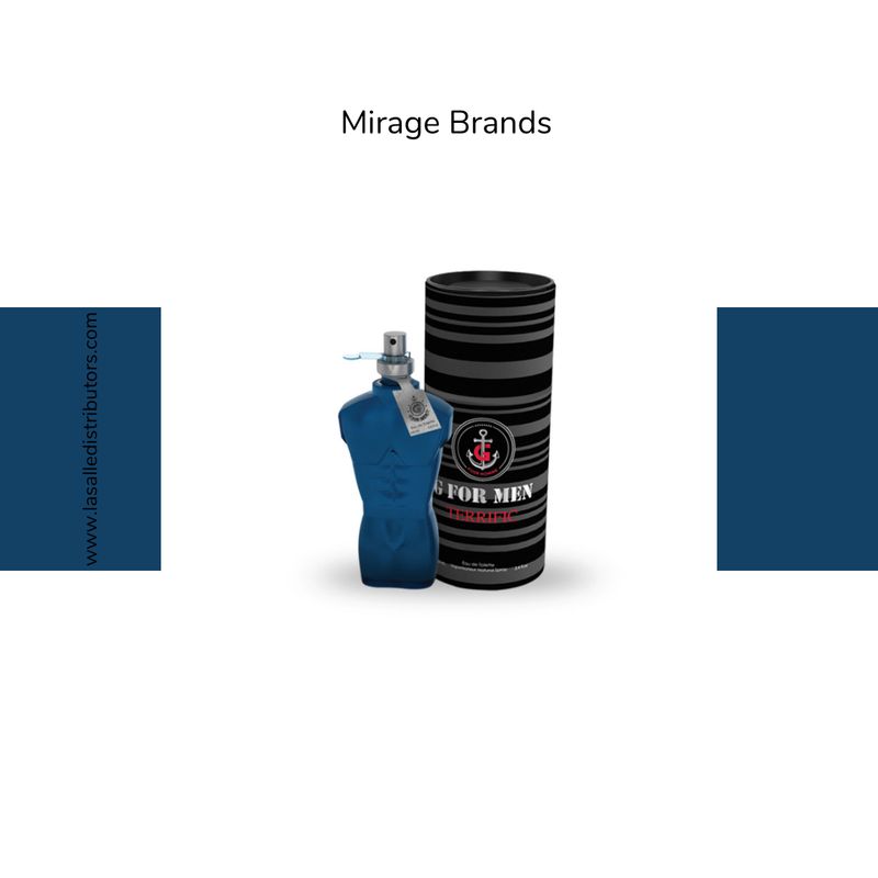 Mirage Brands 3.4 Oz EDT Spray - G For Men Terrific (Version Of Le Male Terrible By Jean Paul Gaultier)