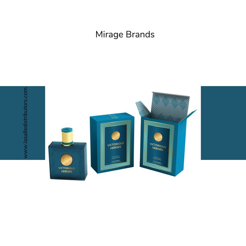 Mirage Brands 3.4 Oz EDT Spray - Victorious Heroes (Version Of Versace Eros)