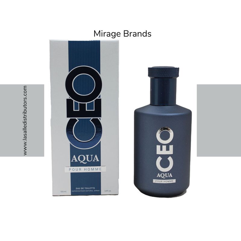 Mirage Brands 3.4 Oz EDT Spray - CEO Aqua (Inspired By Hugo Boss Bottled Marine)