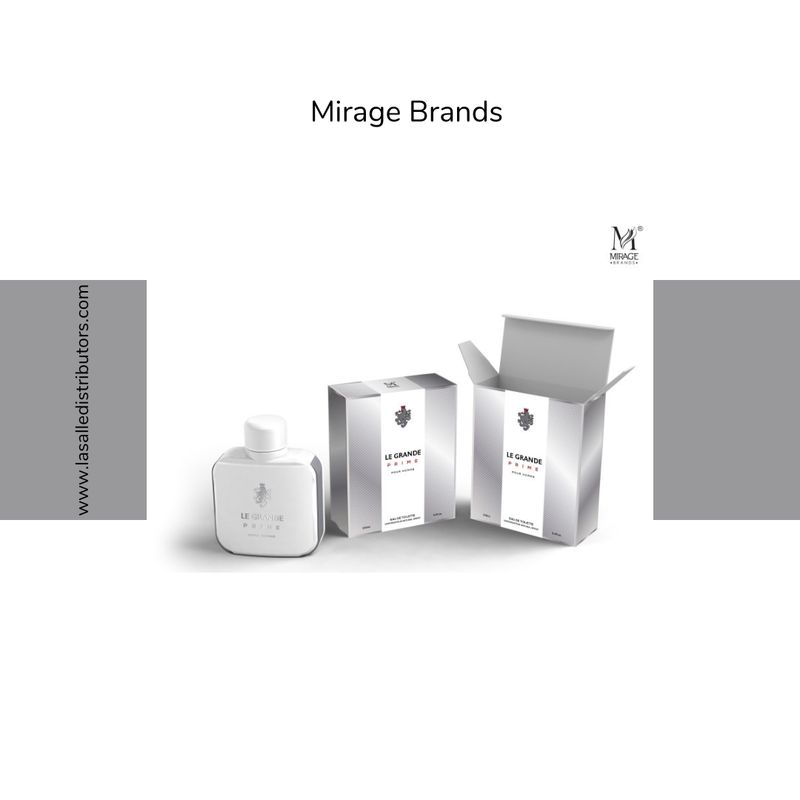 Mirage Brands 3.4 Oz EDT Spray - Le Grande Prime (Version Of Le Grande L.12.12 Blanc)