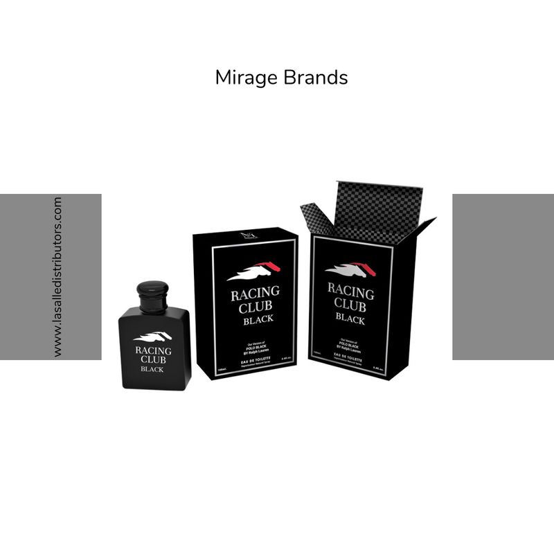 Mirage Brands 3.4 Oz EDT Spray - Racing Club Black (Version Of Polo Black By Ralph Lauren)