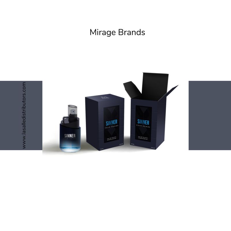 Mirage Brands 3.4 Oz EDT Spray - Sinner (Inspired By Sauvage By Dior)