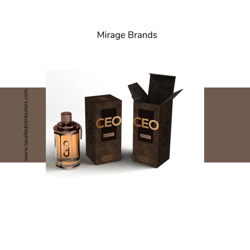 Mirage Brands 3.4 Oz EDT Spray - Suits VIP Prive (Version Of Hugo Boss The Scent Private Accord)