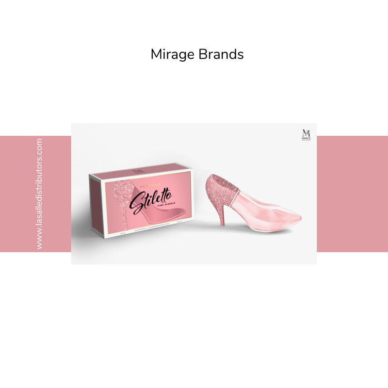 Mirage Brands 3.4 Oz EDP Spray - Ferrera Stiletto Pink Sparkle (Inspired By Good Girl Pink Collector By Carolina Herrera)