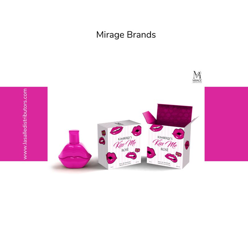 Mirage Brands 3.4 Oz EDP Spray - Kimberly Kiss Me Rose (Inspired By KKW Kylie Rose By Kylie Kardashian)