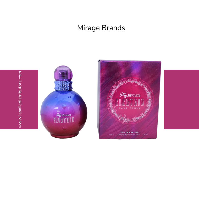 Mirage Brands 3.4 Oz EDP Spray - Mysterious Electric (Inspired By Electric Fantasy By Britney Spears)