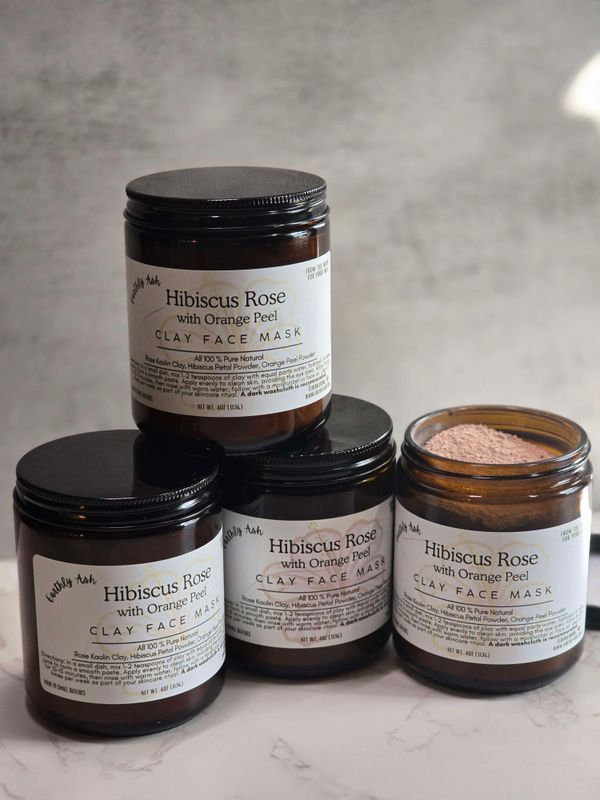 Hibiscus Rose with Orange Peel - Face Clay