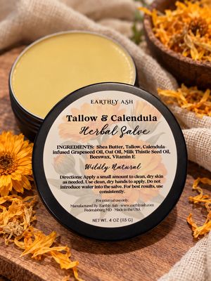 Tallow &amp; Calendula Herbal Salve