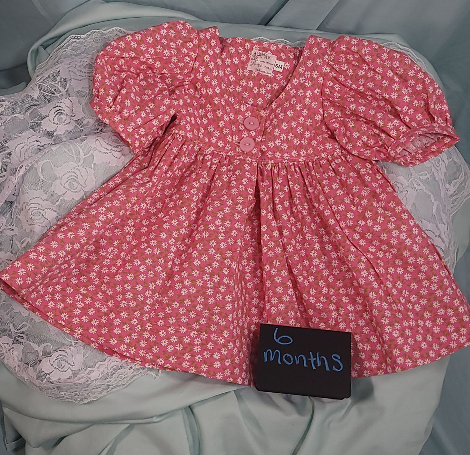 Bonn Baby Dress  / Pink Floral / Dress 6 mos