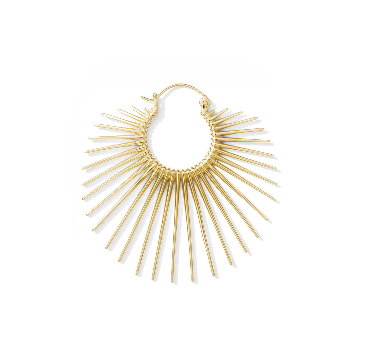 Queen Hoop, Metal: 18k Gold Plated