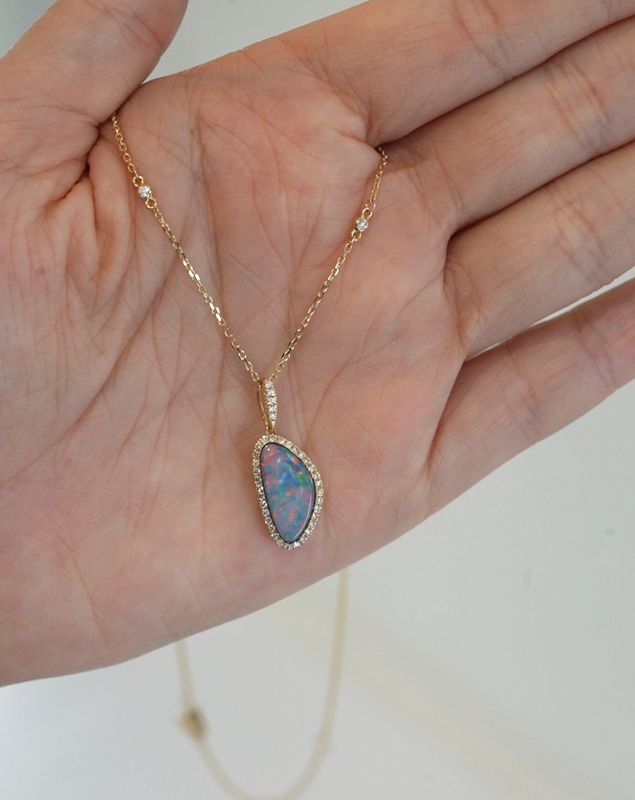 Midnight Opal Necklace