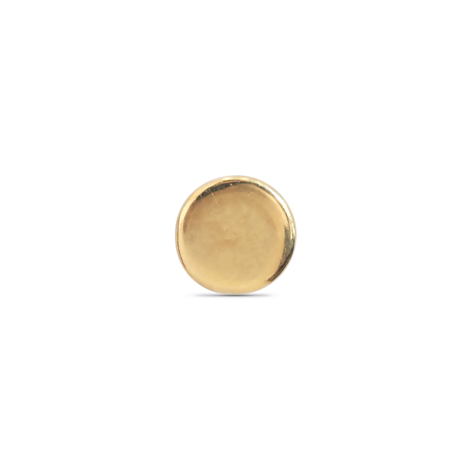 Gold Disc, Gold: 14k Yellow, Size: 1.5mm