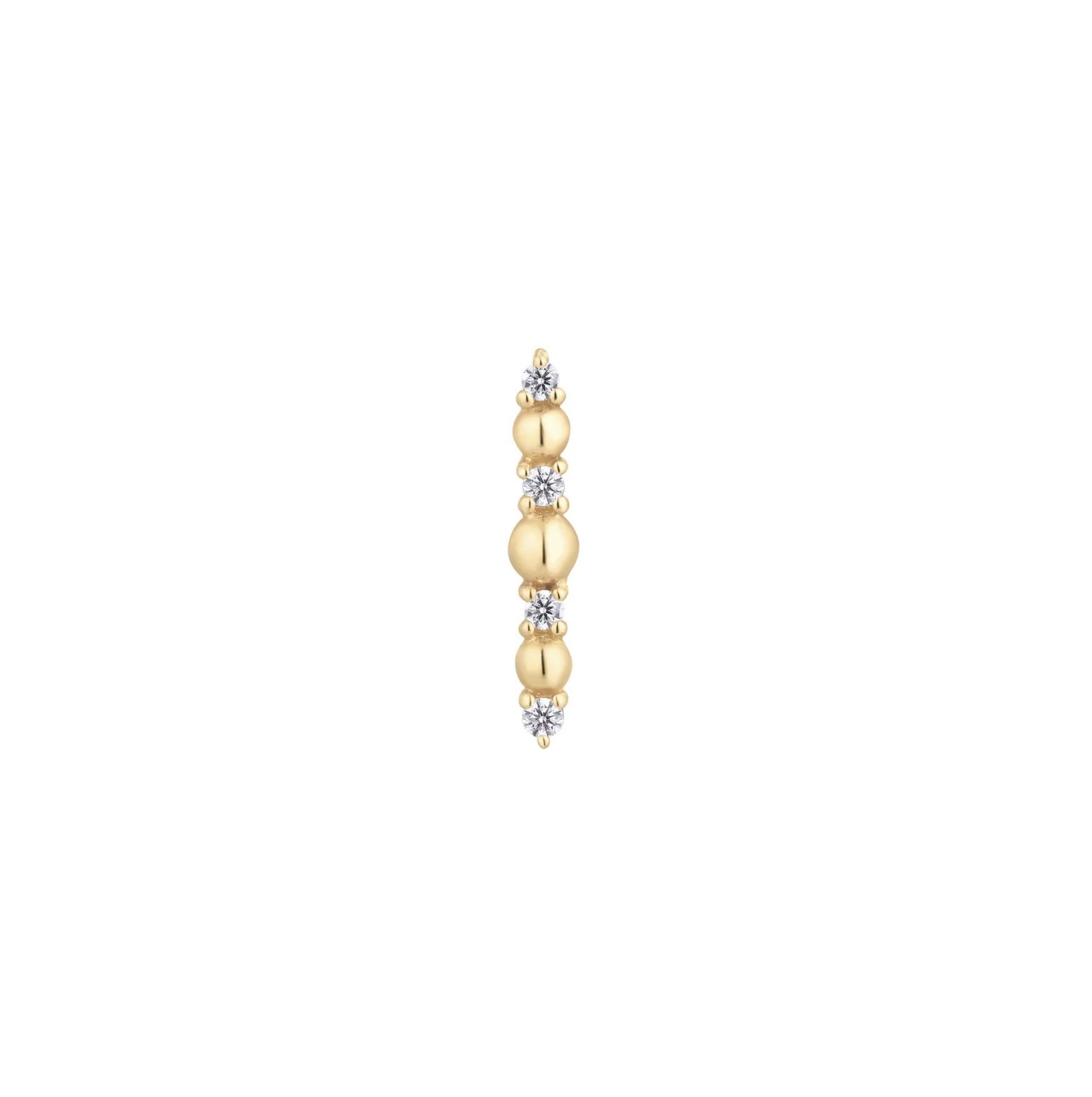 Chance, Gold: 14k Yellow, Stone: Clear Cz