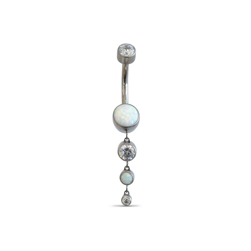 3 Gem Navel Dangle