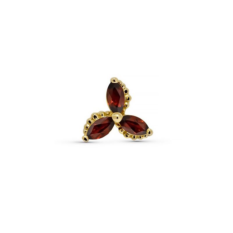 Beaded Marquise Trinity