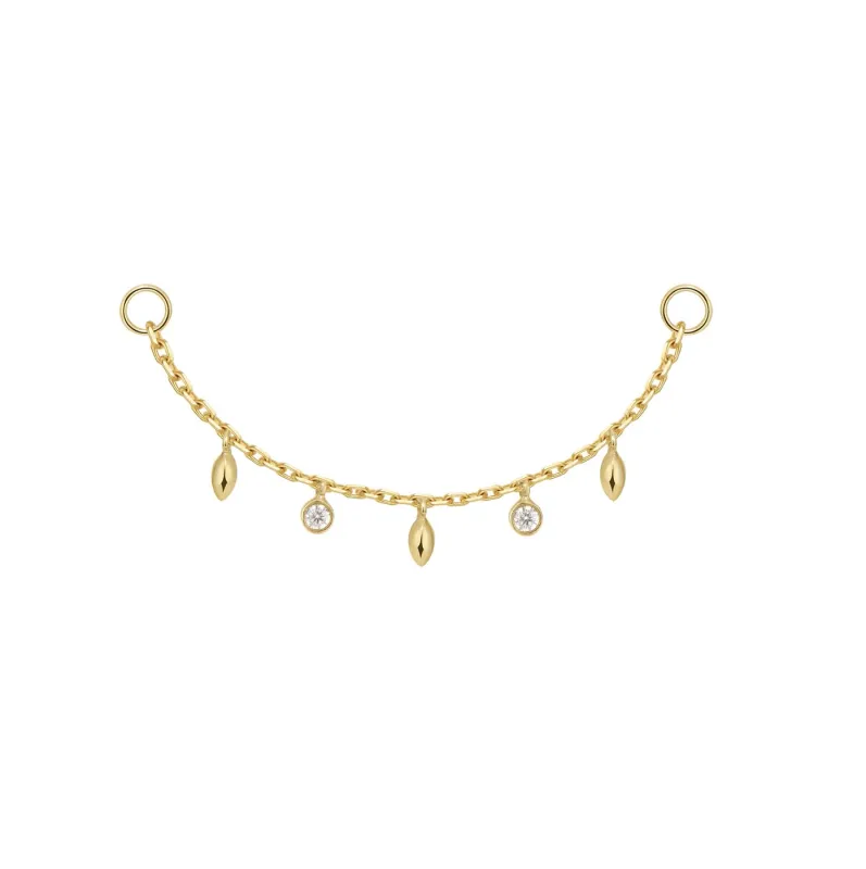 Dripping Diamonds and Marquise Beads Chain