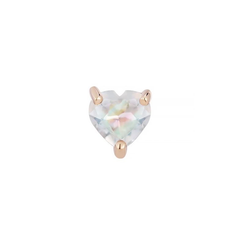 Rainbow Moonstone Heart