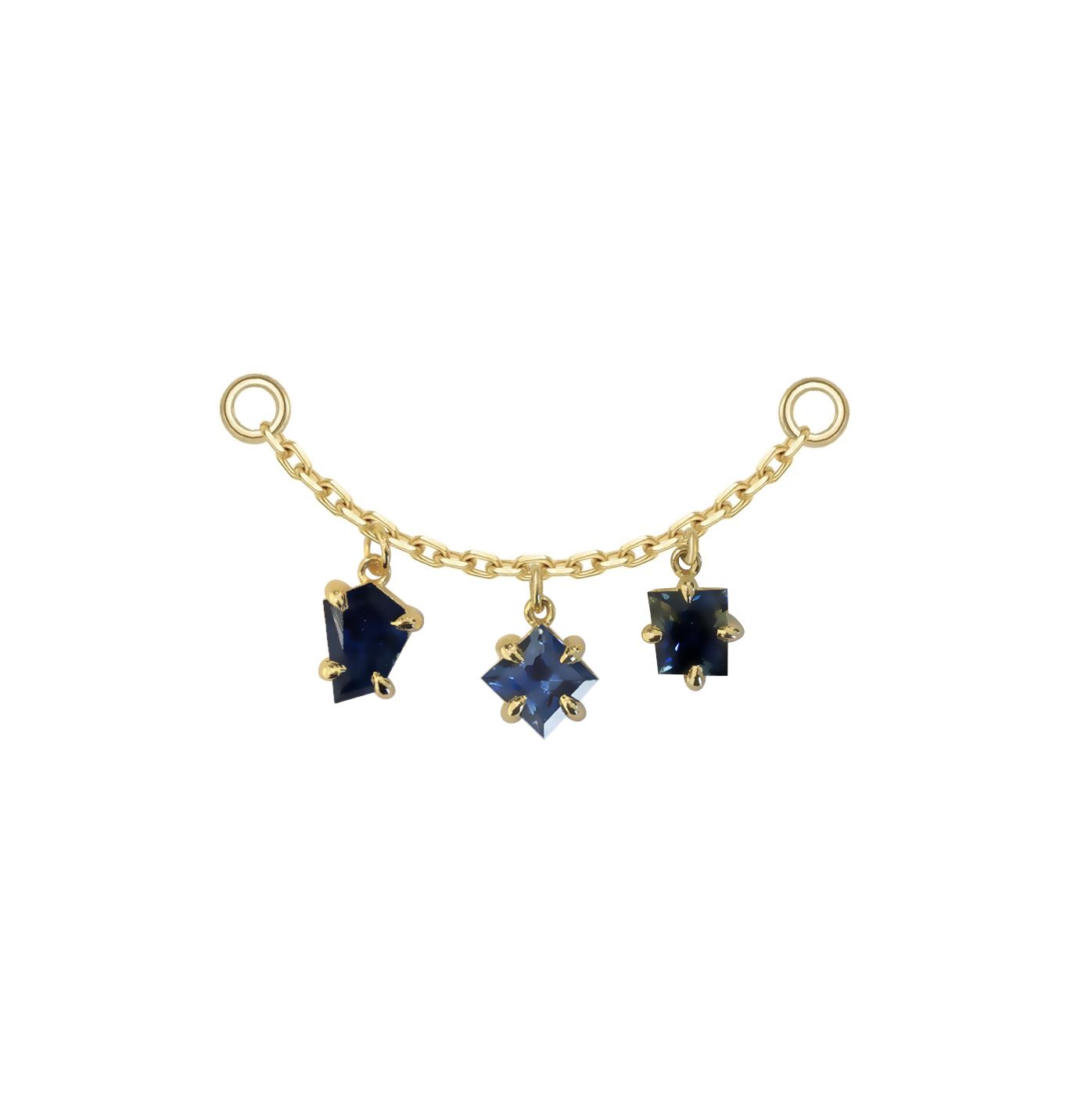 Freeform Sapphire Chain