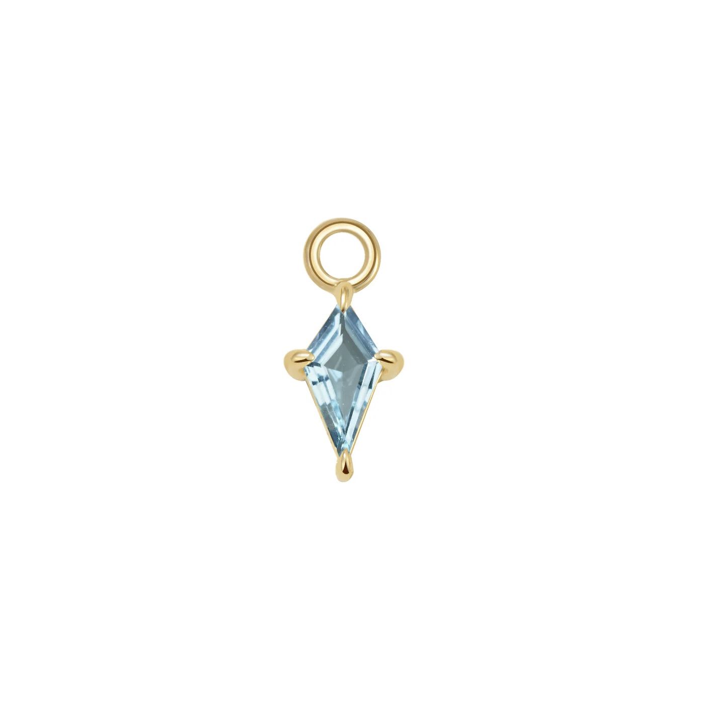 Jace Charm, Gold: 14k Yellow, Jump Ring: Fits 16g, Stone: Sky Blue Topaz