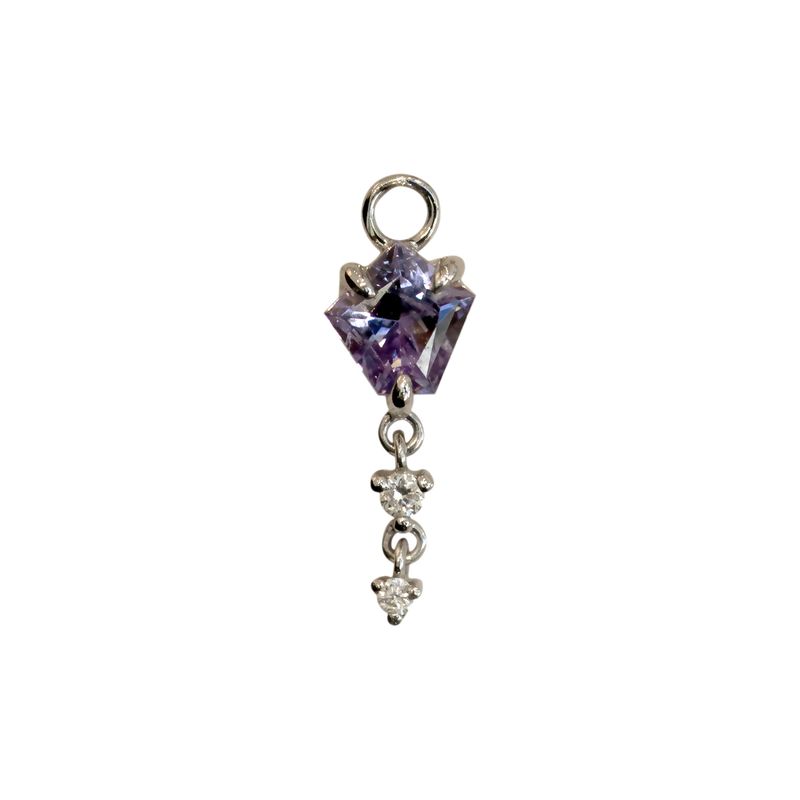 Lavender Scapolite Charm