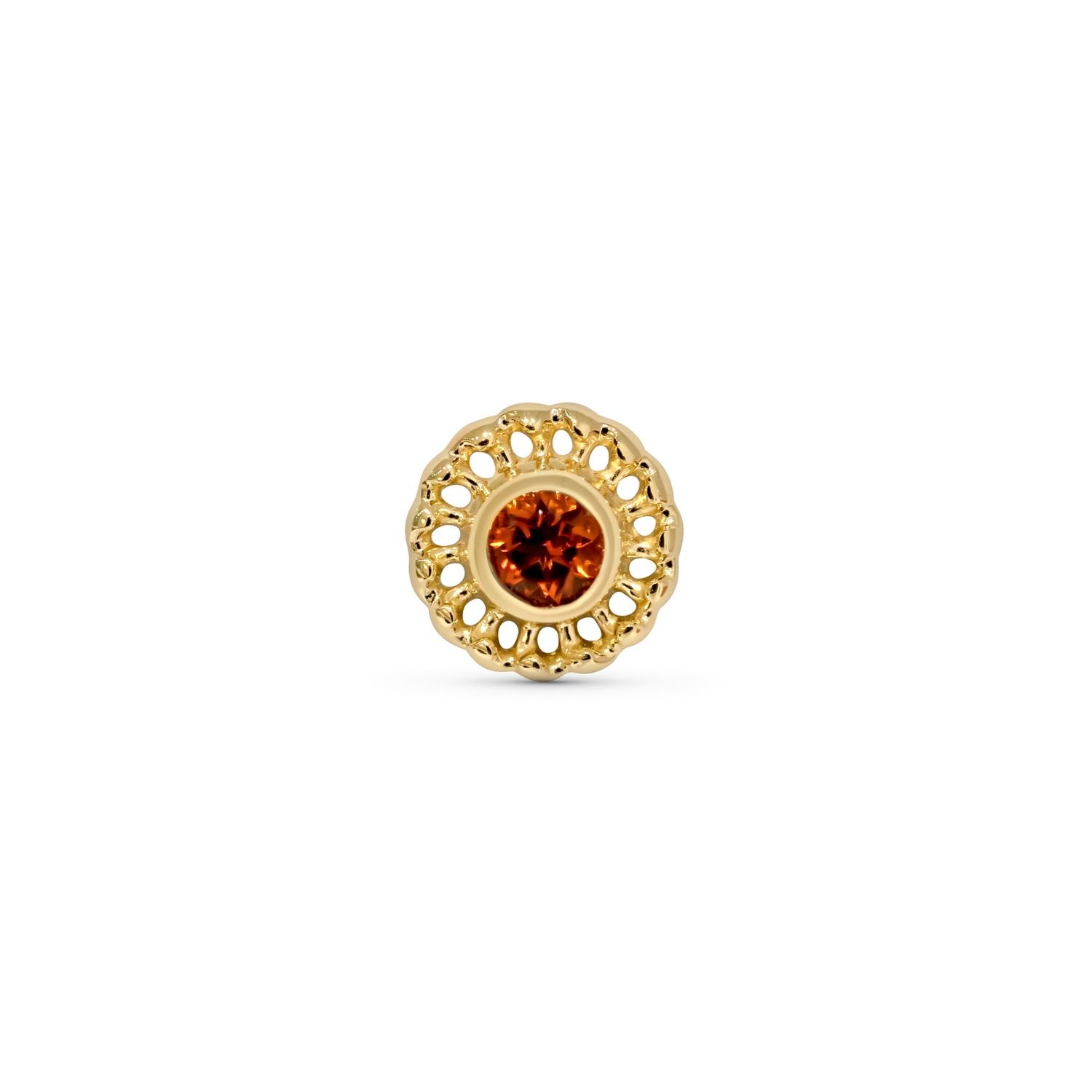 Virtue, Gold: 18k Yellow, Stone: Poppy Topaz