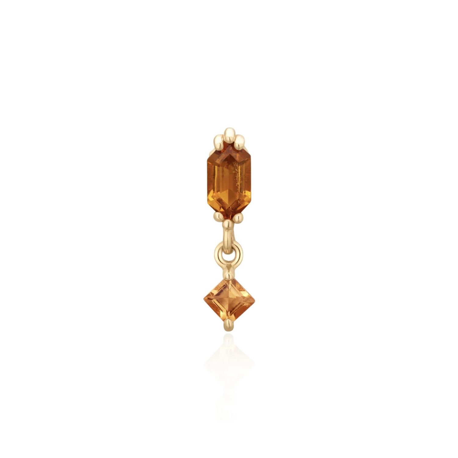Golden Hour, Gold: 14k Yellow, Type: Threadless, Stone: Citrine