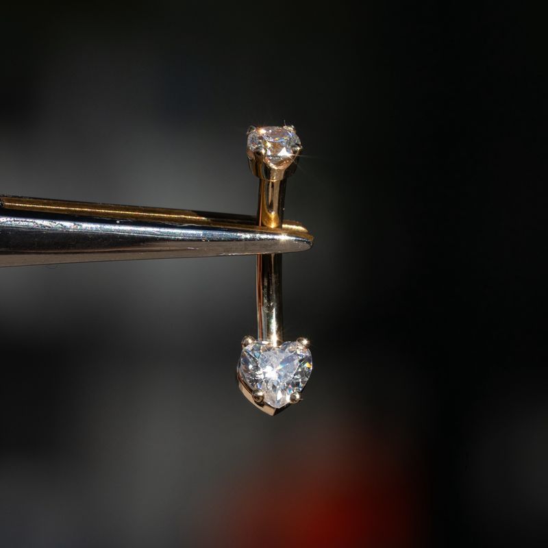 Classic Heart Curved Barbell