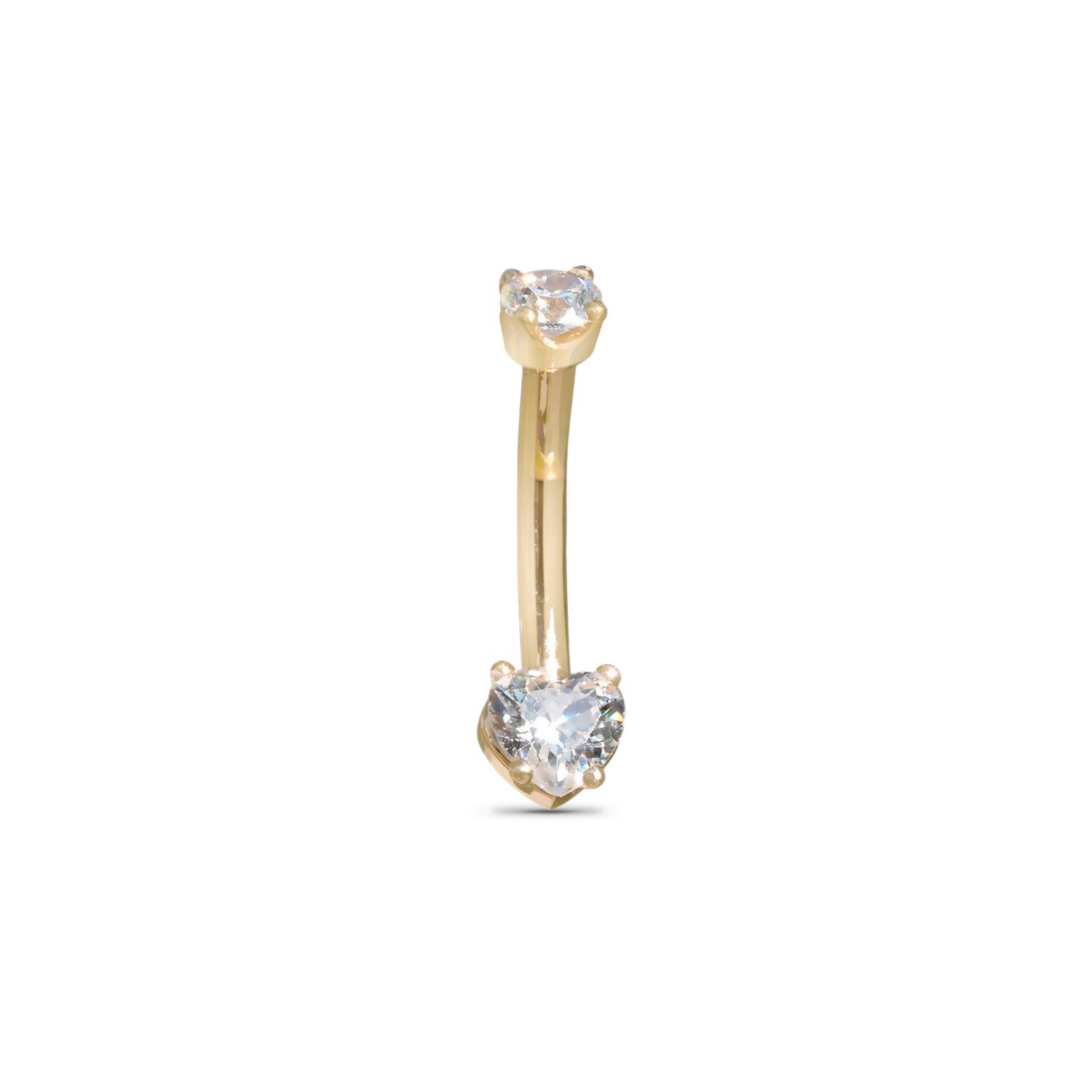 Classic Heart Curved Barbell