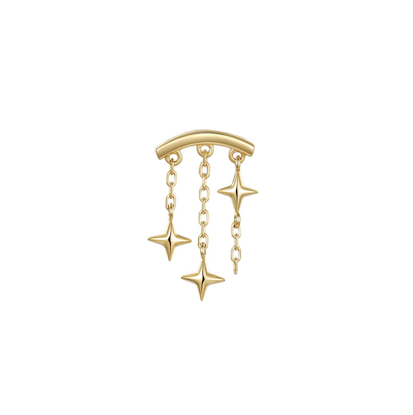 Orion Hidden Helix, Gold: 14k Yellow, Type: Threadless