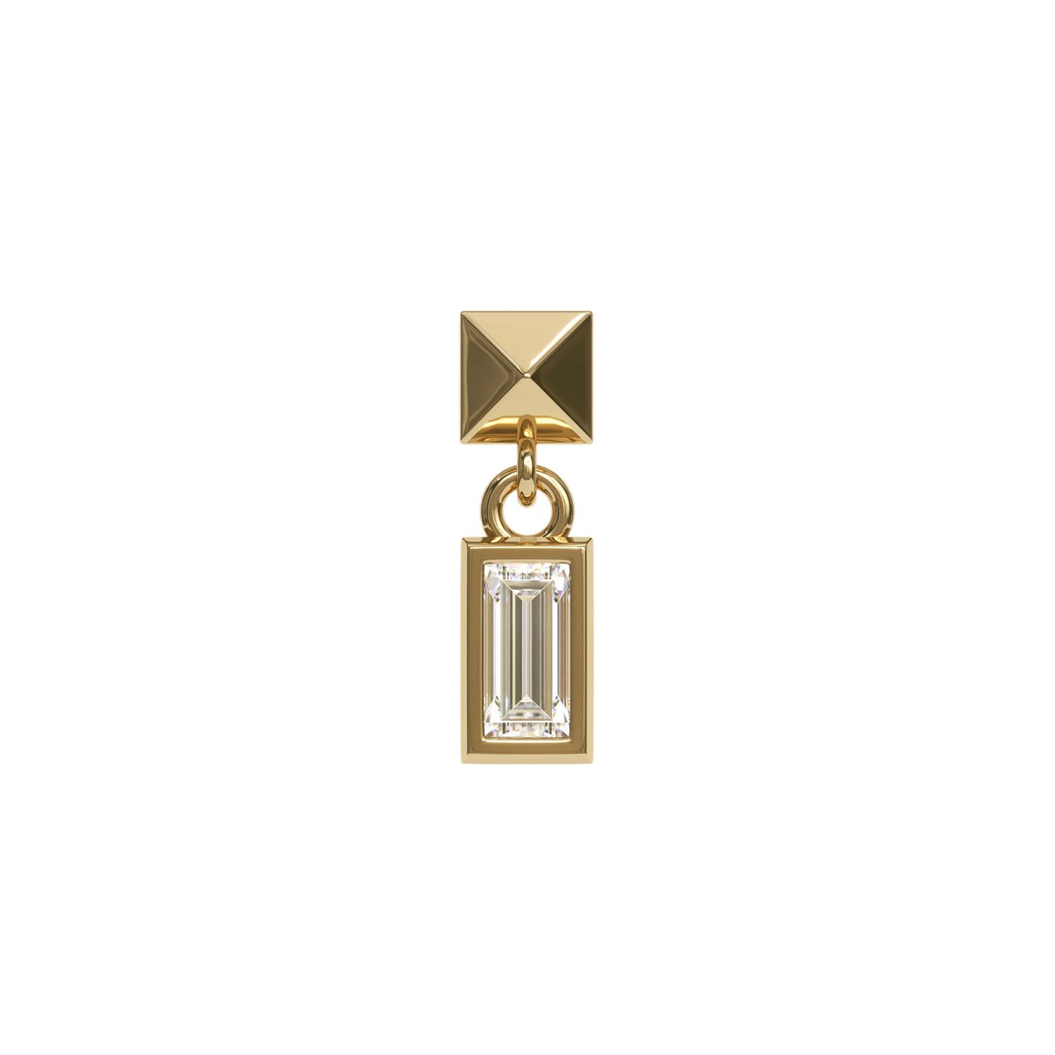 Pyramid Diamond Dangle