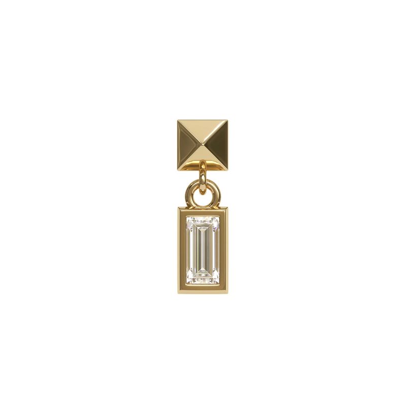 Pyramid Diamond Dangle