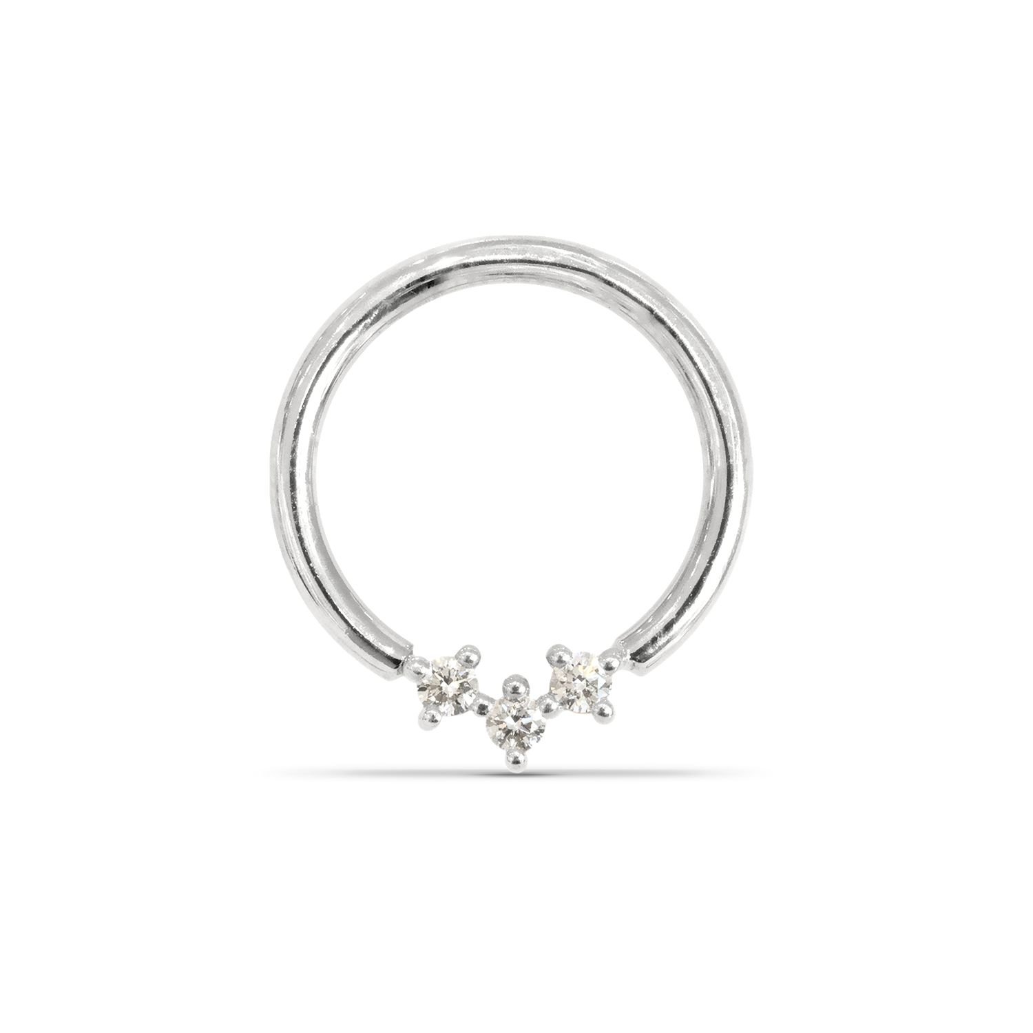 Muse Ring, Gold: 14k White, Stone: VS Diamonds