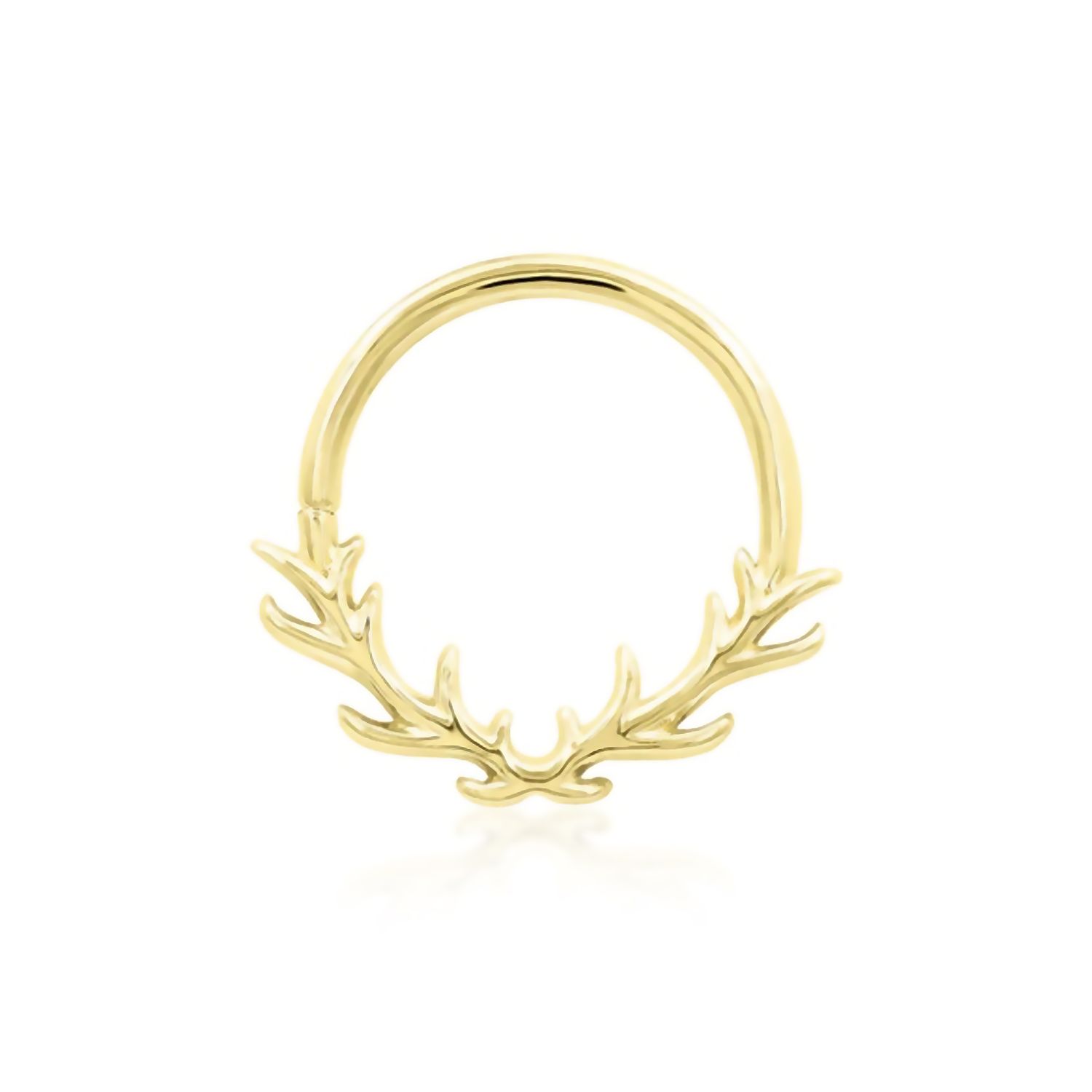 Raven, Gauge: 16g, Gold: 14k Yellow, Size: 11/32”