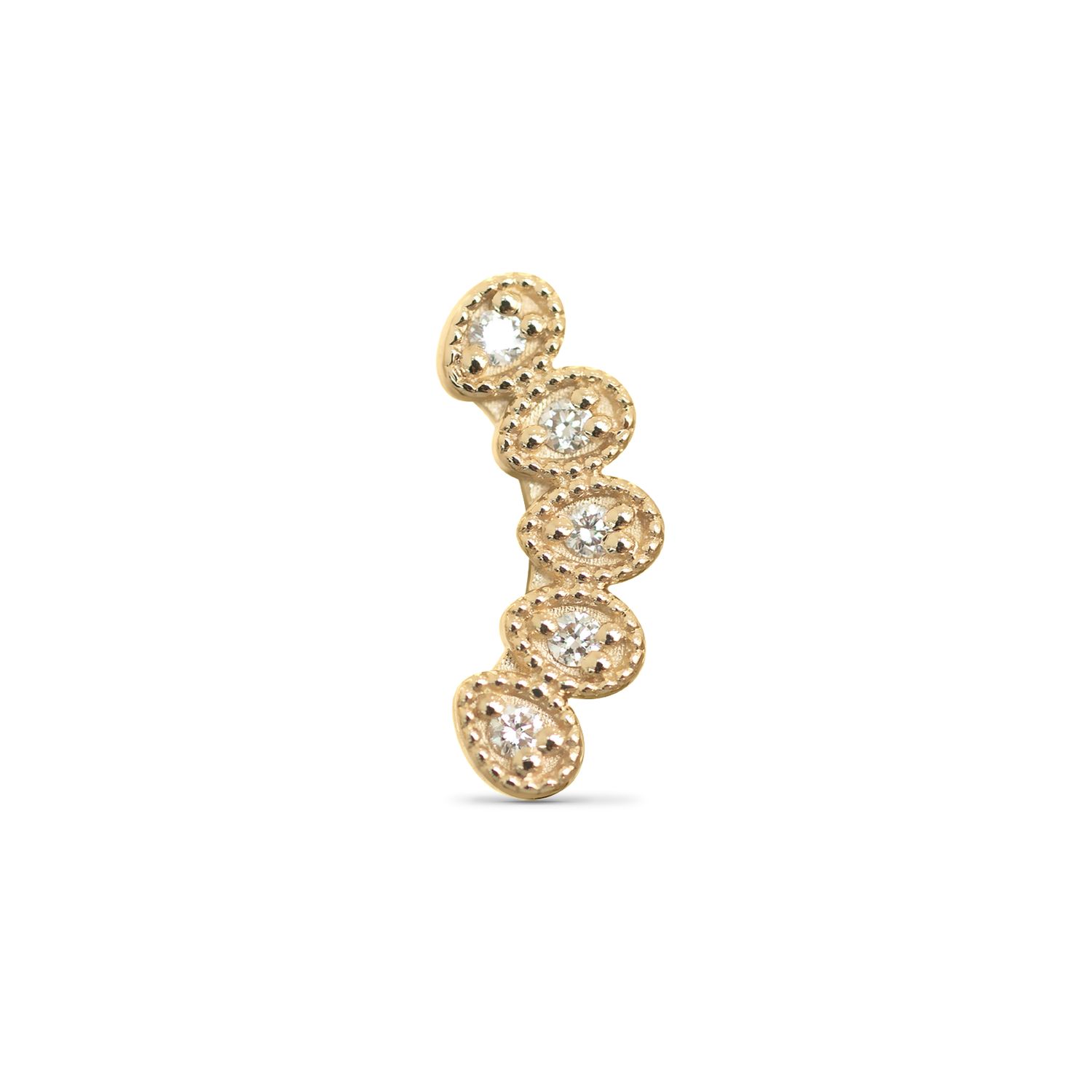 Susan, Gold: 14k Yellow, Stone: VS Diamonds, Type: 18g/16g Threaded
