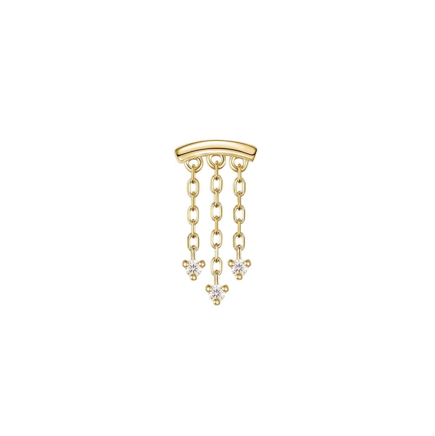 Esme Hidden Helix, Gold: 14k Yellow, Stone: Diamonds