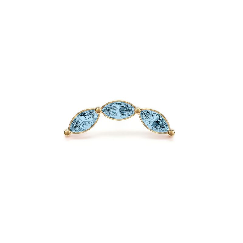 Trio Blue Topaz Curve