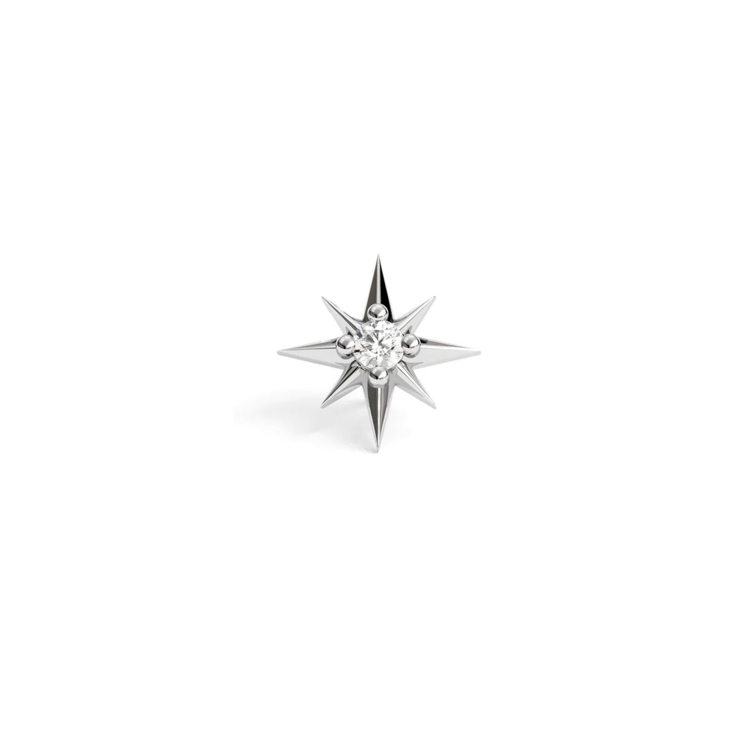 Starburst, Gold: 14k White, Stone: Lab Grown Diamond
