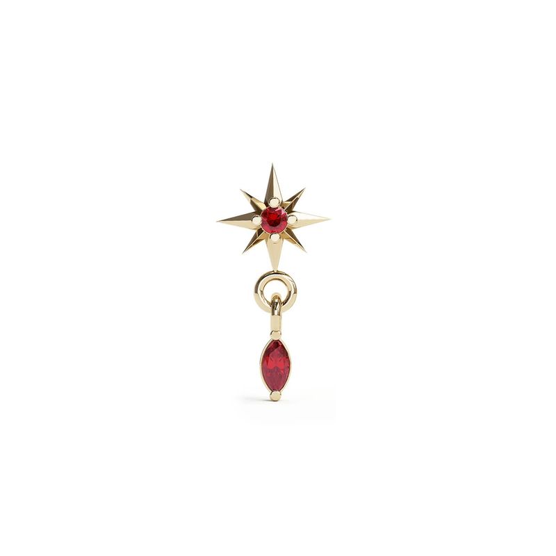 Starburst Ruby Dangle