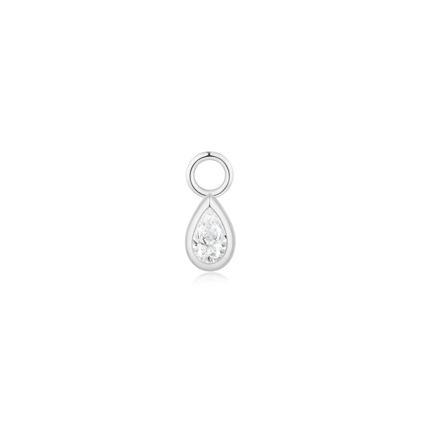 Purity Charm, Gold: 14k White, Jump Ring: Fits 18g/16g, Stone: Moissanite