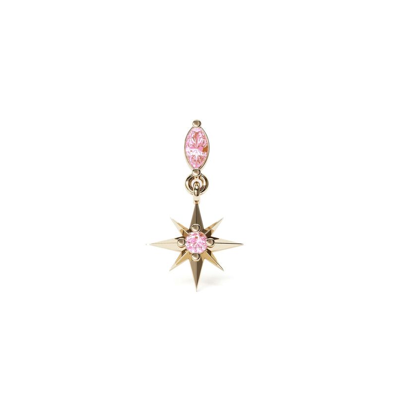 Starburst Pink Tourmaline Dangle