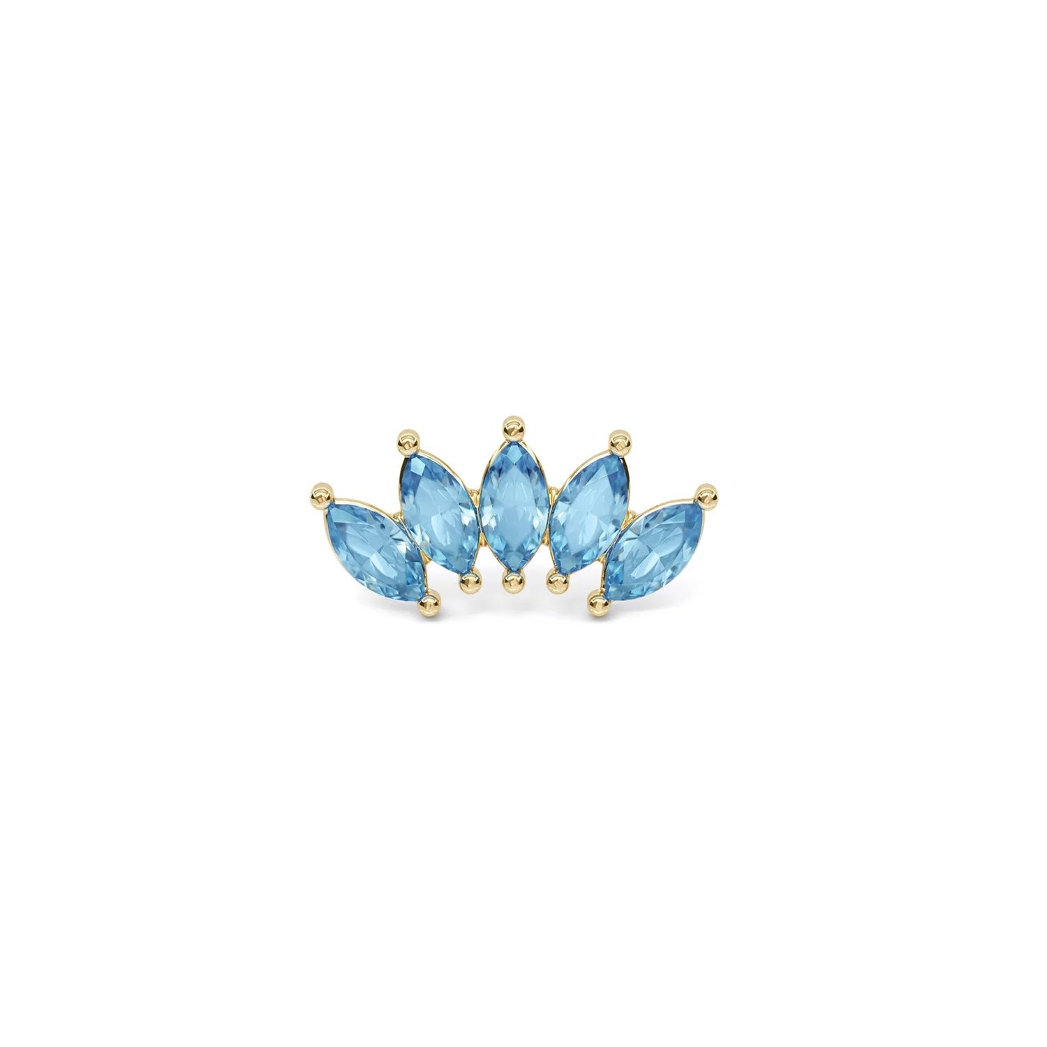 Marquise Crown - Blue Topaz