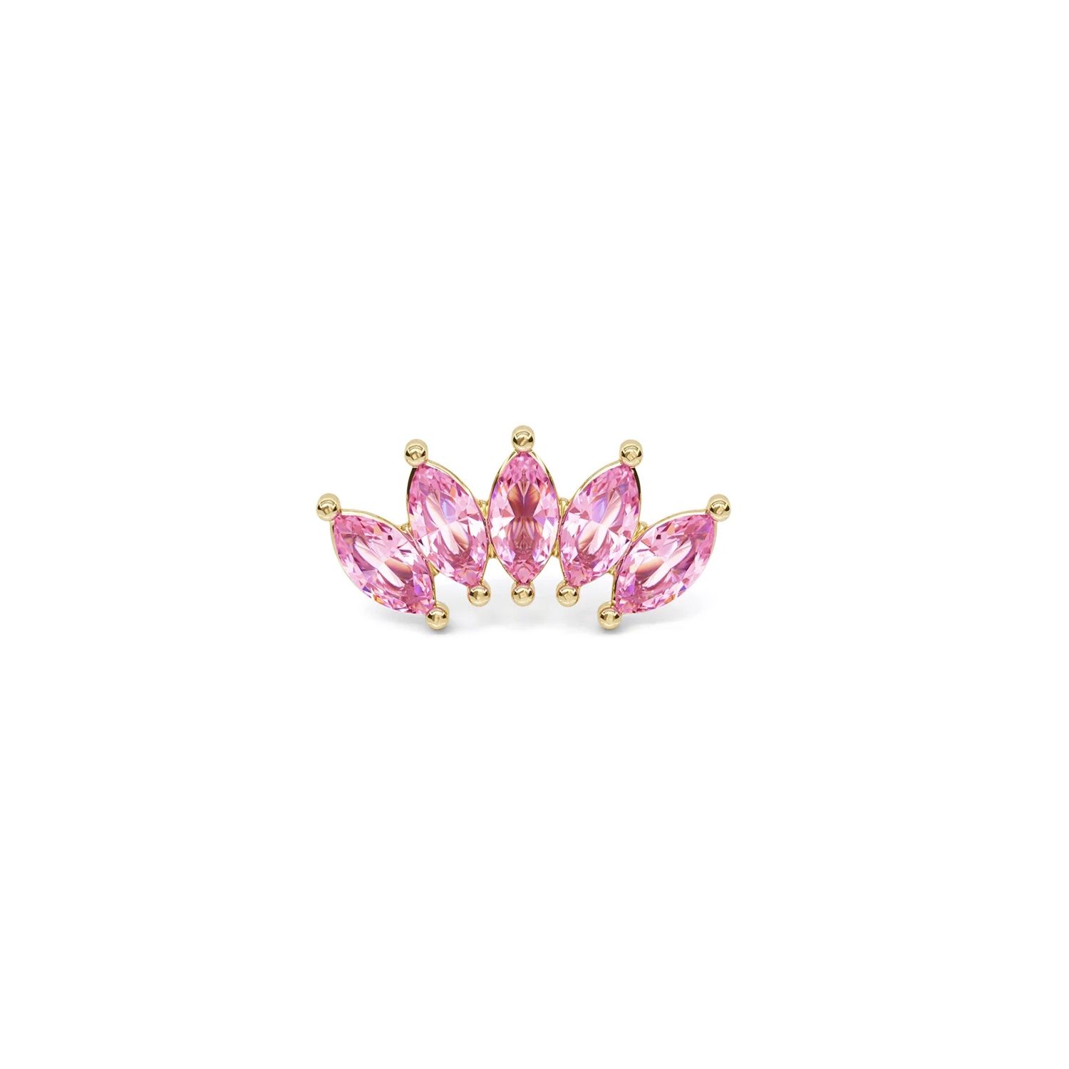 Marquise Crown - Pink Tourmaline