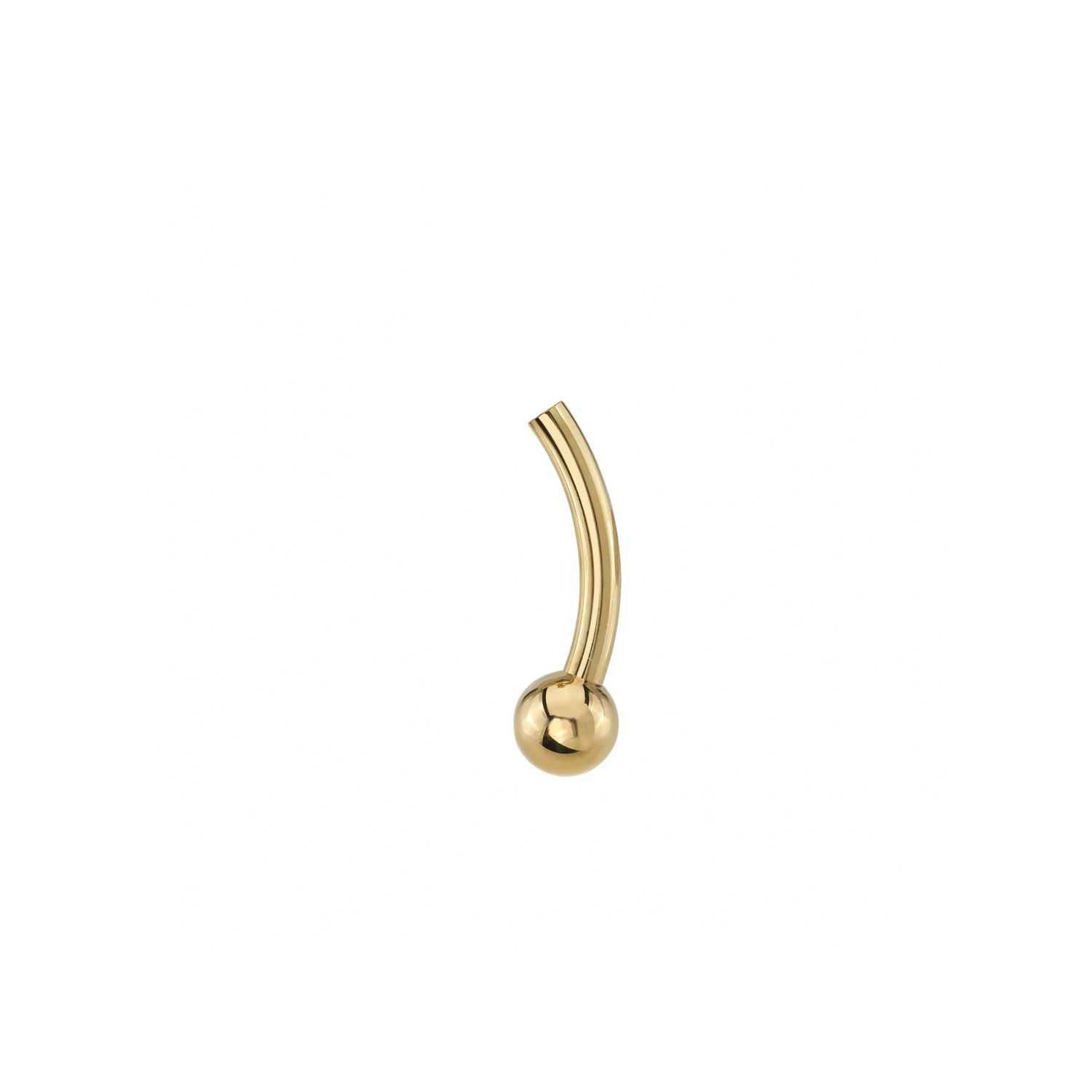 Gold Curved Barbell - Threadless