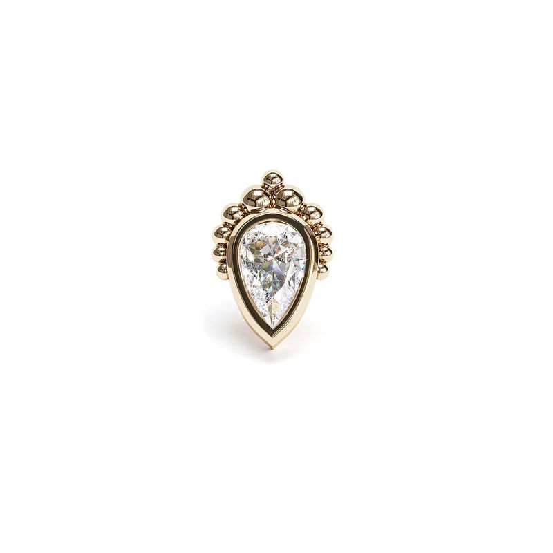 Beaded Pear Diamond