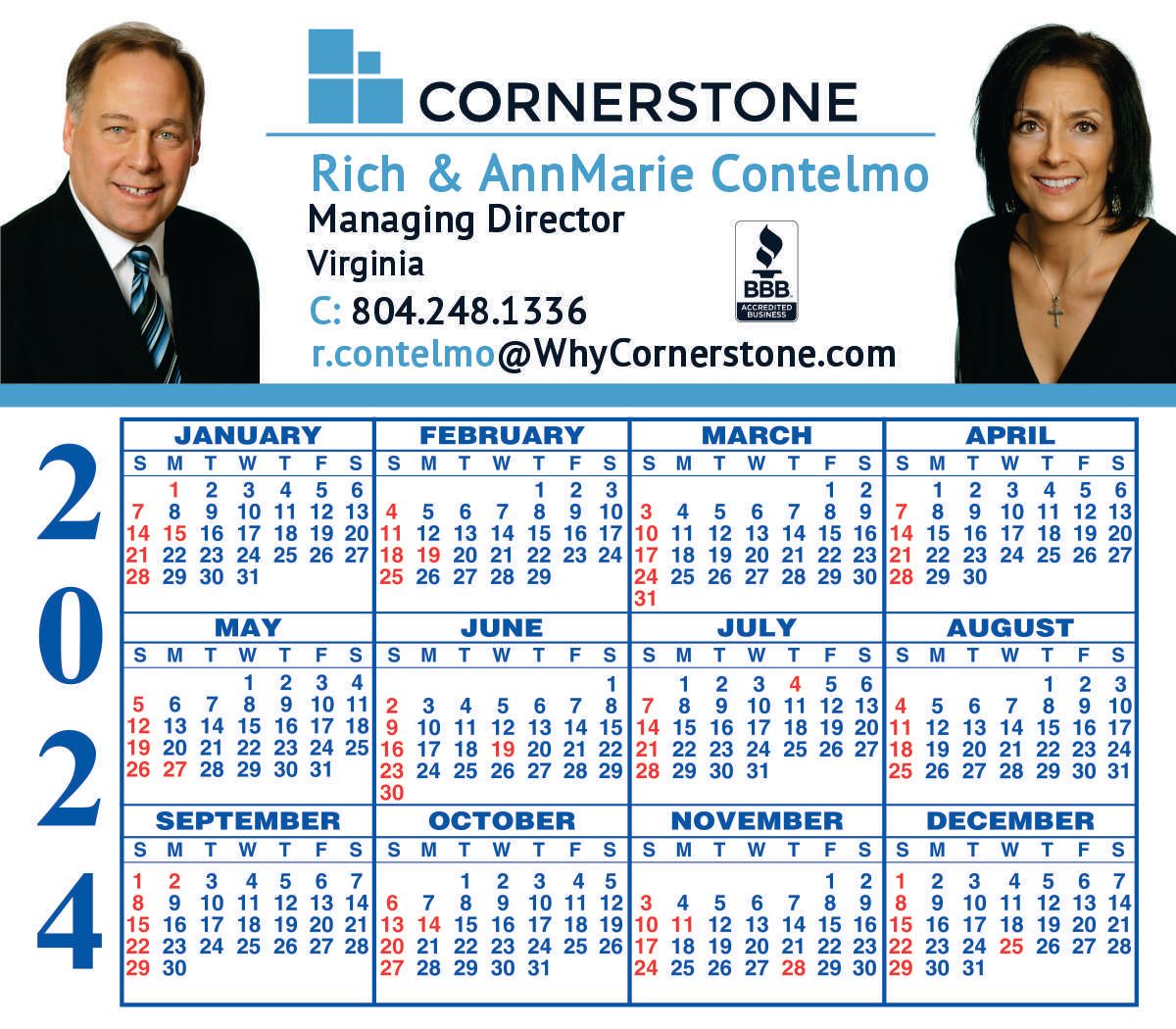 Calendar Magnets 3.5x4