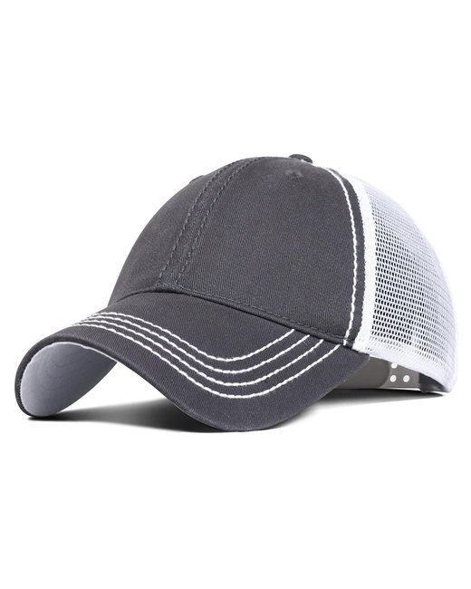 Fahrenheit Garment Washed Cotton Mesh Back Hat