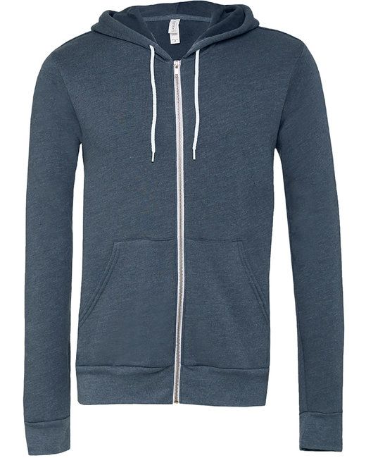 Bella + Canvas Unisex Sponge Fleece Full-Zip Hooded Sweatshirt