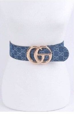 Denim  big buckle