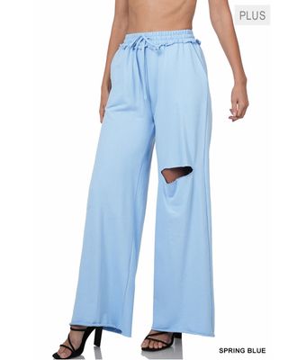 French Terry  Wide-leg Pants