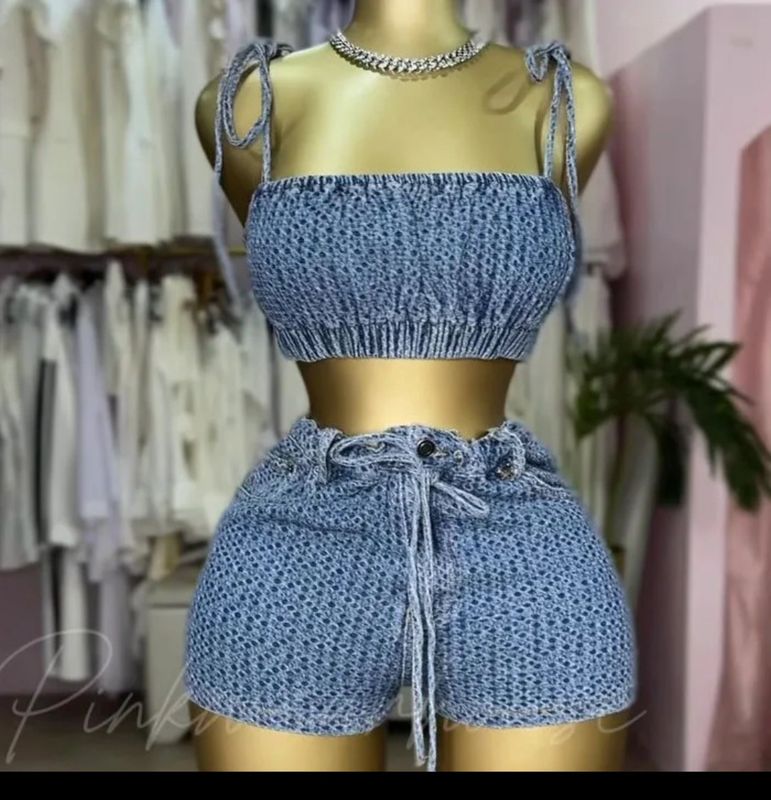 Denim 2 piece Summer Set